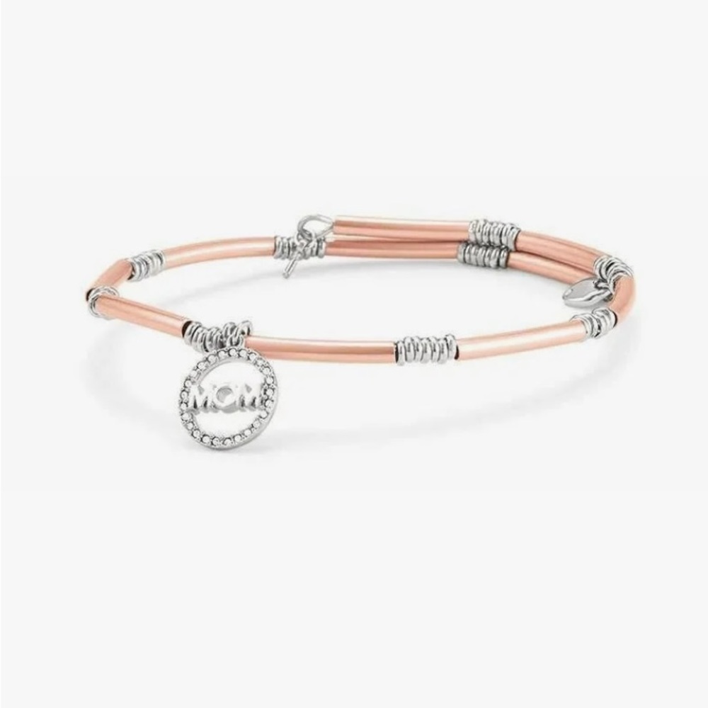 Stella & Dot/ KEEP Collective Inspo Wrap Mom Bracelet in Silver